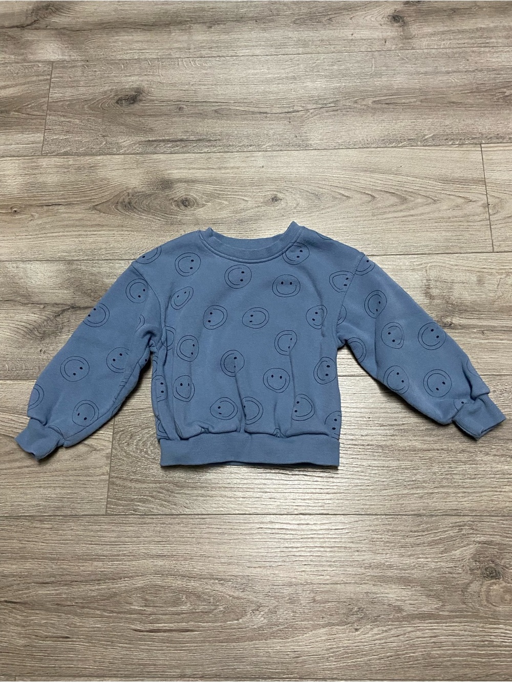 Grayson Mini Smiley Face Pullover Sweatshirt 4T Blue Smile Print Sweatshirt